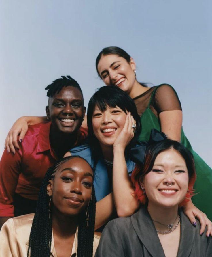 Diverse group of young cultural entrepreneurs